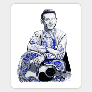 Hank Snow - An illustration by Paul Cemmick Sticker